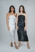 Vestido midi de paetê - loja online