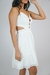 Vestido curto com fios dourados - loja online