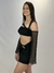 Imagem do Conjunto saia com detalhe dourado e cropped