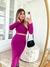 CONJUNTO CANELADO SAIA MIDI +CROPPED MANGA LONGA na internet