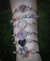 Brazaletes con cristales encapsuladas