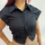 CAMISA SEMI CROPPED FEMININA COM BOTÃO na internet