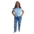 CAMISA SEMI CROPPED FEMININA COM BOTÃO - Nicinhafashion