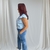 Imagem do CAMISA SEMI CROPPED FEMININA COM BOTÃO
