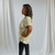 Blusa estampada com botões feminina - loja online