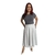 Blusa de malha com lantejoulas prata feminina - Nicinhafashion