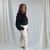 Blusa Tricoline Gola Laço - loja online