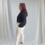 Blusa Tricoline Gola Laço - Nicinhafashion