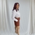 Short Plus Size Alfaiataria Social Com Cinto Feminino