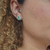 Conjunto Colar e Brincos Gota Zircônia Azul Celestial Banhado em Ouro 18K - Joias Ítria