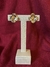 Brinco flor - Banho de ouro 18k e de ródio branco - comprar online
