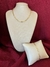 Conjunto elos retangulares - Banho de ouro 18k