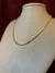Colar lacraia 3mm - Banho de ouro 18k - comprar online