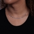 Choker triângulos - Banho de ródio branco - Rubidea