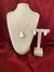 Conjunto gota em pérola