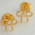 Brinco Lacinho 10cm com Zircônia Cristal - Banhado a Ouro 18k