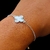 Pulseira Trevo Detalhado 15mm - Charme e Sorte em Prata