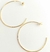 Brinco de Argola Lisa Fio 1,2x65mm Banhado a Ouro 18k - comprar online
