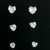 Brinco Trio de Zircõnia Cristal 6mm Banhado a Prata - comprar online