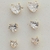 Brinco Trio de Zircõnia Cristal 6mm Banhado a Ouro 18k - comprar online