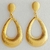 Brinco Gota Vazada Diamantada - Banhado a Ouro 18k
