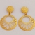 Brinco Mandala Dourada - Banhado a Ouro