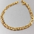 Pulseira Masculina Piastrine 21cm 6mm - Banhada a Ouro