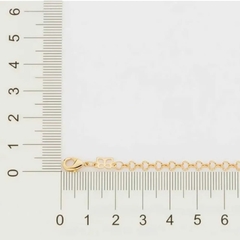 Pulseira Rommanel coração banhada ouro antialérgico 552062 - comprar online