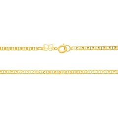 Cordão Rommanel folheado a ouro 18k fio diamantado Cód. 530614 60cm - comprar online