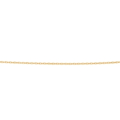 Cordão Rommanel folheado a ouro 18k fio cadeado Cód. 531639 50 cm - comprar online