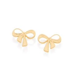 Conjunto Rommanel Corrente Brincos e Pingente folheado a ouro 524088-531966-541549 laços - comprar online