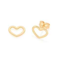 Brinco Rommanel amor folheado a ouro 18k Cód. 526499