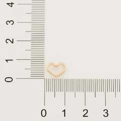 Brinco Rommanel amor folheado a ouro 18k Cód. 526499 - Coutinho Joias Folheadas Rommanel