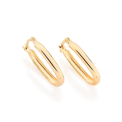 Brinco argola folheado a ouro 18k Cód. 520808