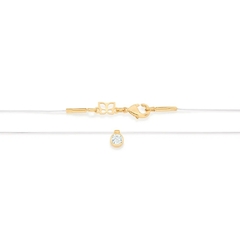 Gargantilha Rommanel formada por fio de nylon com zircônia Cód. 531837 42 cm na internet