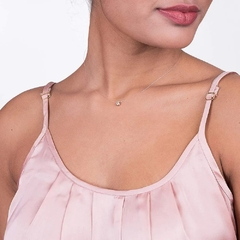 Gargantilha Rommanel formada por fio de nylon com zircônia Cód. 531837 42 cm - comprar online