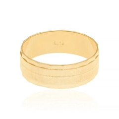 Aliança Rommanel banhada a ouro 18k Cód. 511139 6mm - comprar online