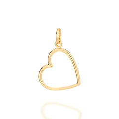 Pingente Romanel coração folheado a ouro Cód. 542370 - comprar online