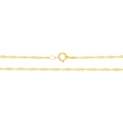 Cordão Rommanel fio torcido folheado a ouro 530591 50cm - comprar online