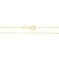 gargantilha Rommanel folheado a ouro fio veneziano 530714 42cm - comprar online