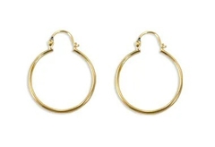 Brinco Rommanel folheado a ouro argola Cód. 520280 - comprar online
