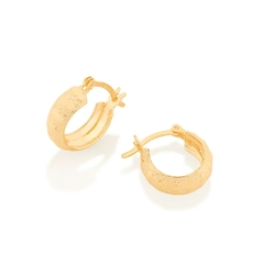 Brinco Rommanel folheado a ouro argola Cód. 522904 - comprar online