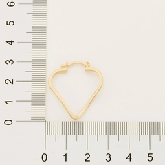 Brinco Rommanel folheado a ouro formato argola Cód. 523831 - comprar online