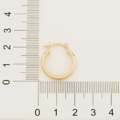 Brinco argola Rommanel folheado a ouro formato argola Cód. 520807 na internet