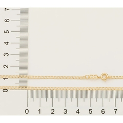 Gargantilha corrente Rommanel masculina folheada a ouro 532135 70cm - Coutinho Joias Folheadas Rommanel