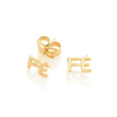 Brinco Rommanel fé folheado a ouro cod 526449 - comprar online