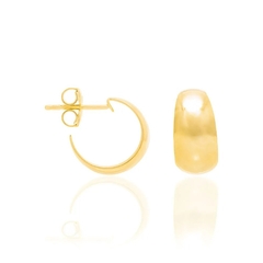 Brinco Rommanel folheado a ouro meia argola Cód. 524526 - comprar online