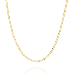 Cordão rommanel diamantado folheado a ouro Cód. 531156 50cm - comprar online