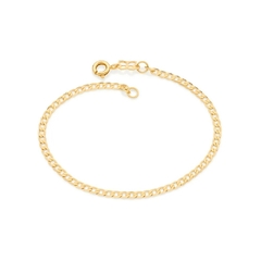 Pulseira Rommanel original folheada a ouro masculino fina 551718 - comprar online