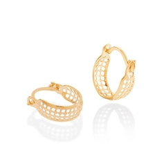 Brinco Rommanel folheado a ouro argola Cód. 523179 - comprar online